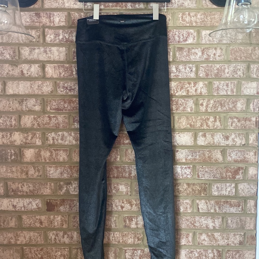 VICTORIA SECRET HIGH WAIST FULL LENGTH VELVET LEGGING LARGE NEW - Picture 5 of 8